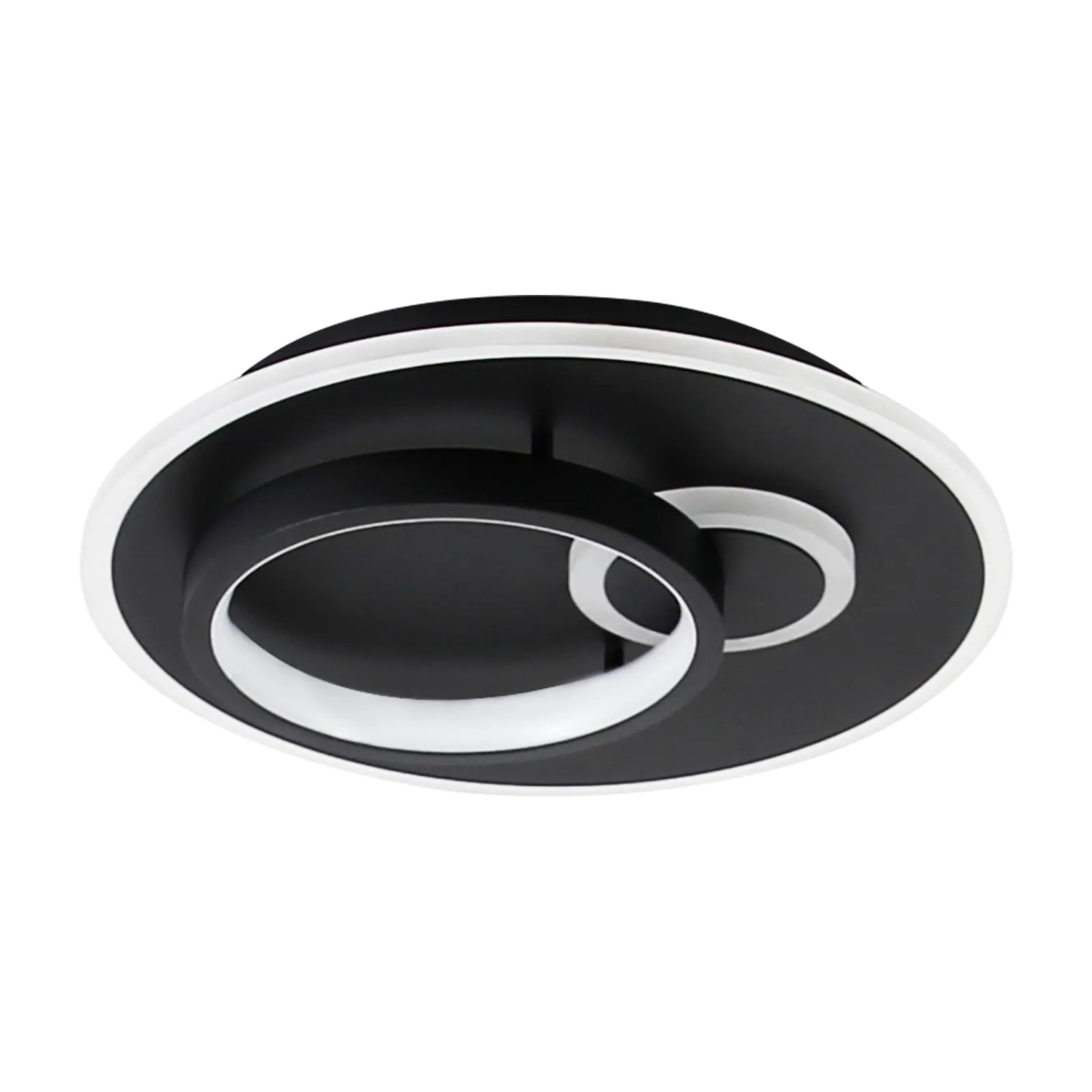 NETTLIFE LED Deckenleuchte aus Metall L31cmSchwarz-1