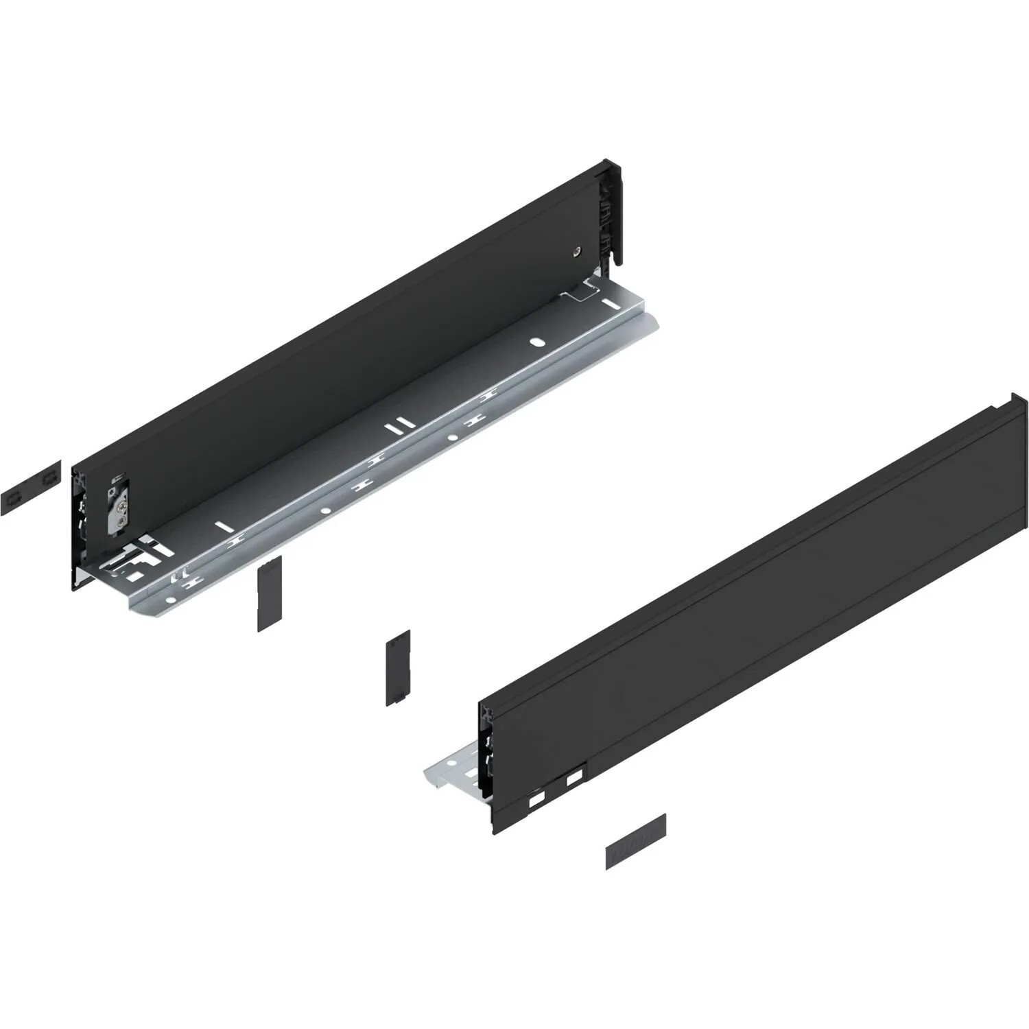 Blum Zarge Legrabox Pure Höhe M Nennlänge 450 mm Carbonschwarz Matt