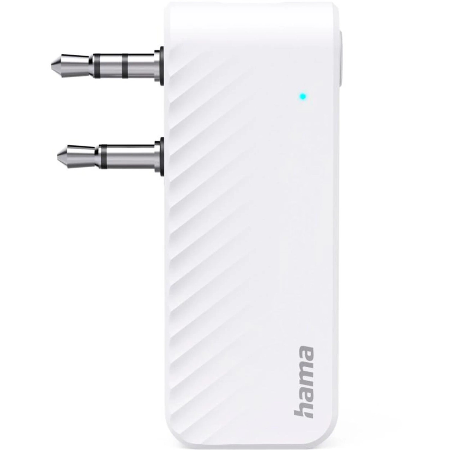 Hama Bluetooth-Audio-Transmitter für Flugzeuge 10 h AUX-Anschluss Weiß