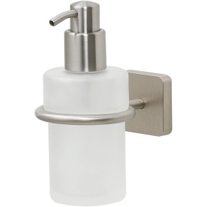 Tiger Seifenspender Onu, Edelstahl gebürstet, mit Glasbehälter für Bad & WC.