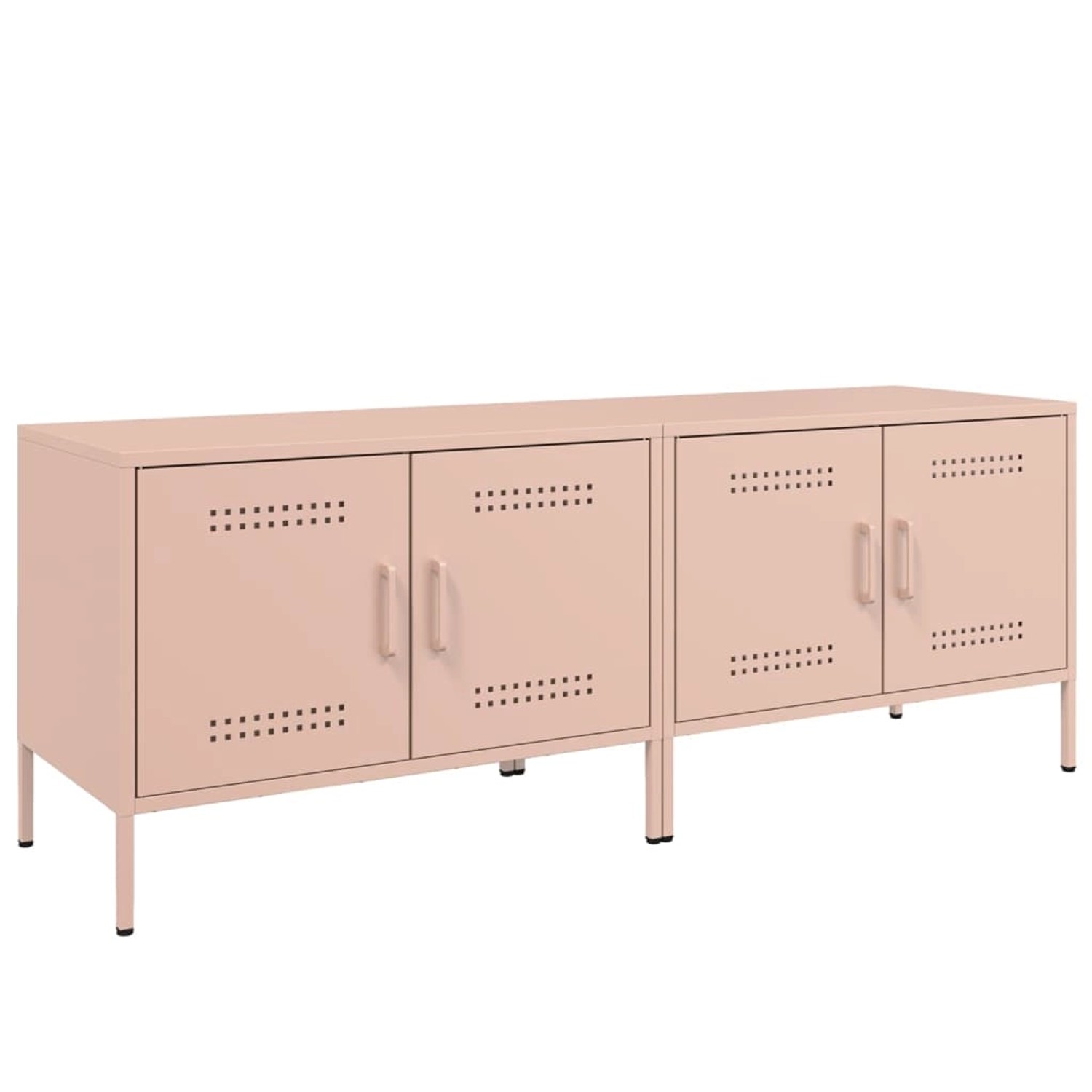 vidaXL TV-Schränke 2 Stk Rosa 68x39x50,5 cm Stahl 842937 günstig online kaufen