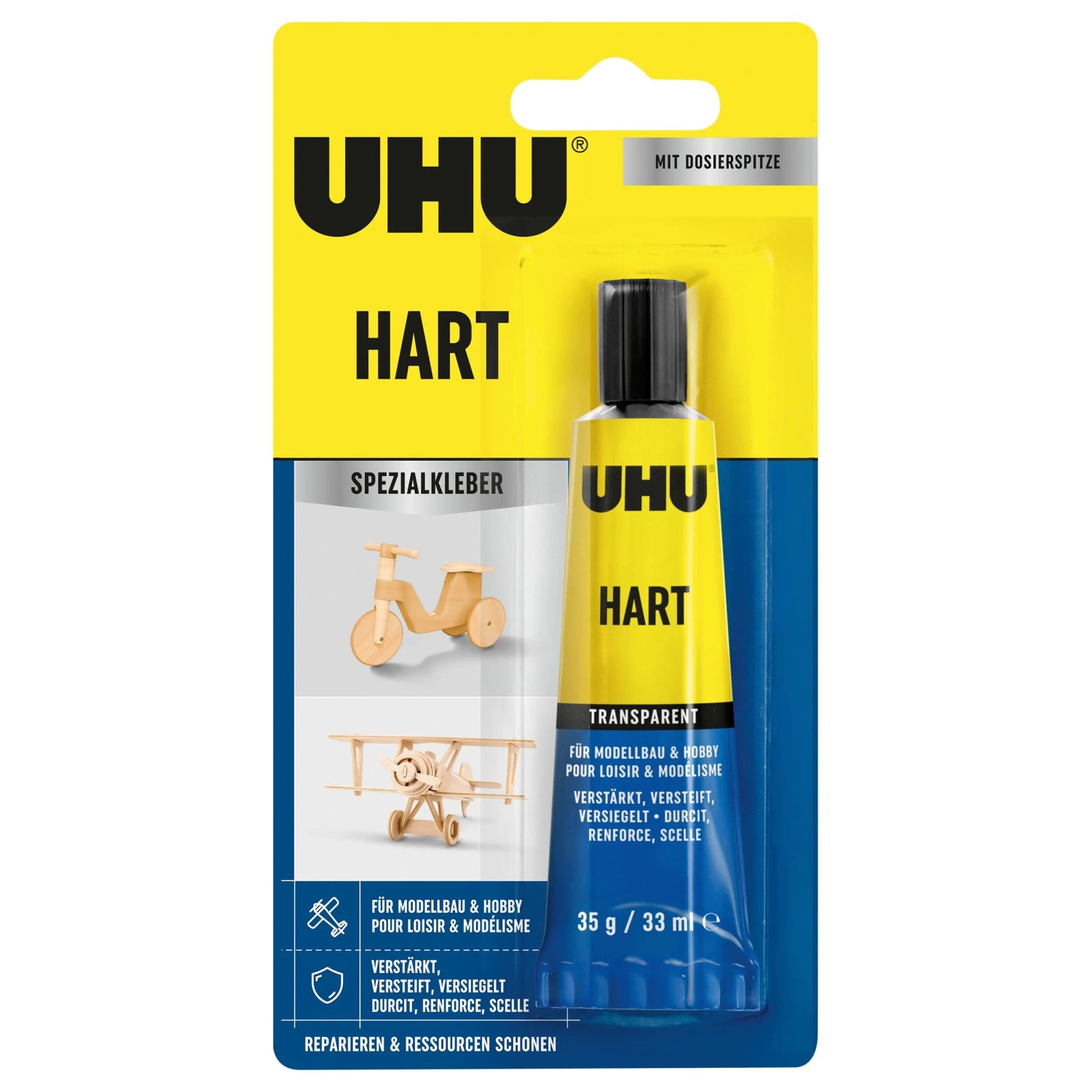 Uhu Hart Spezialkleber Transparent 35 g