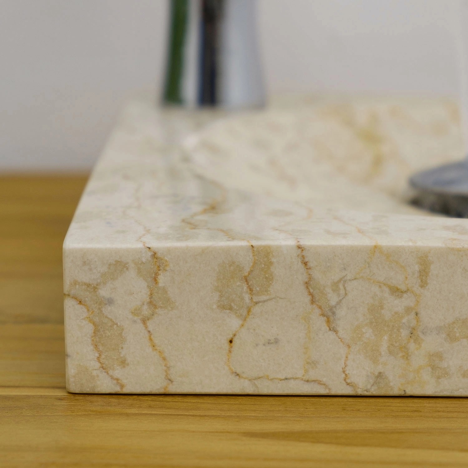 Wohnfreuden Marmor - Waschbecken Tumba Creme 30cm_4