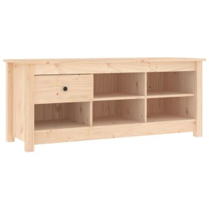 vidaXL Schuhschrank 110x38x45,5 cm Massivholz Kiefer 814594