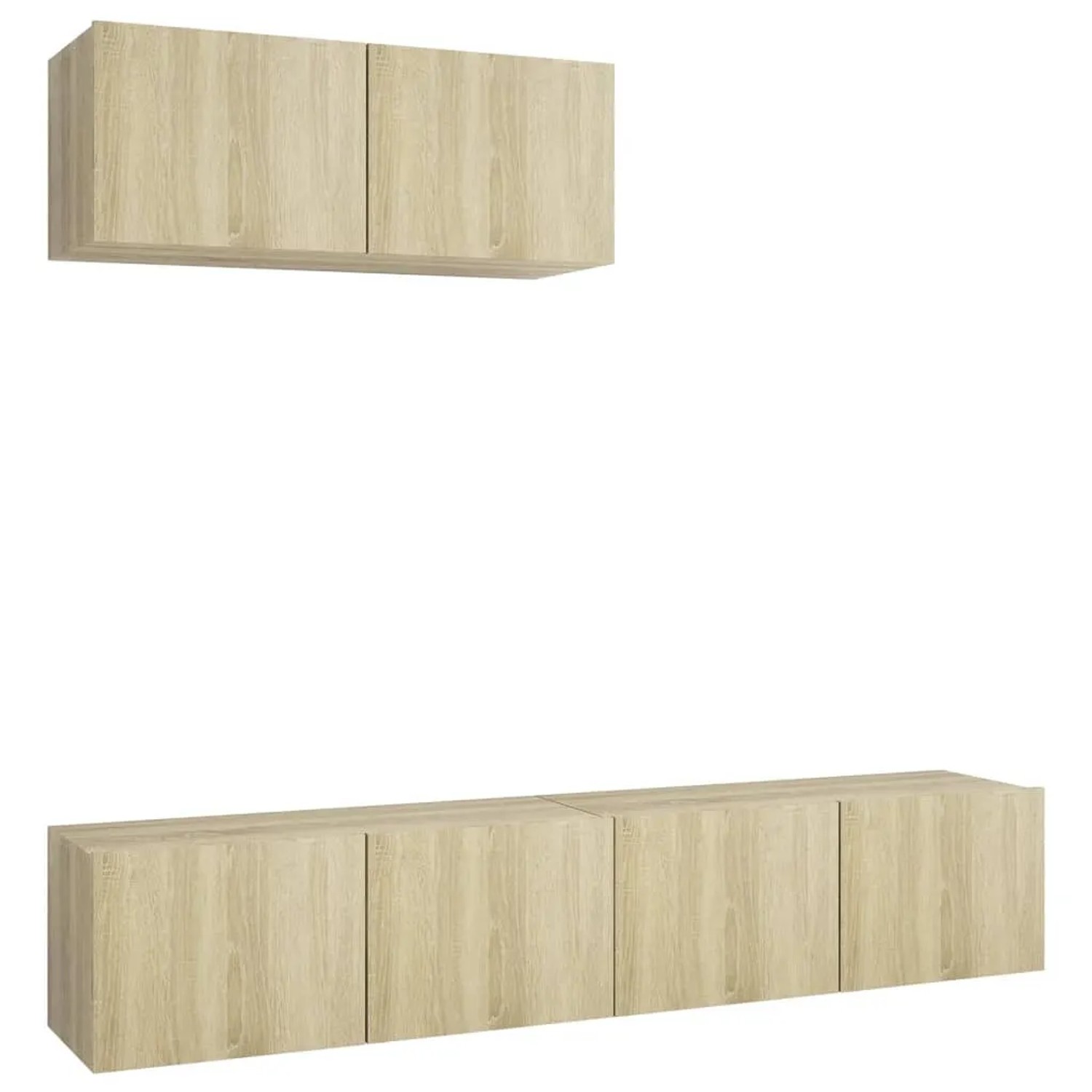 vidaXL TV-Schränke 3 Stk Sonoma-Eiche Holzwerkstoff 3079016