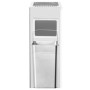 Silberner Edelstahl Standaschenbecher 36L mit Mülleimer und Inneneimer für draußen. Modernes Design, Haushaltshelfer.