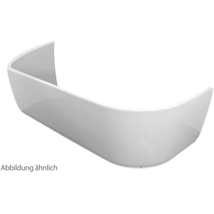 Sanitop-Wingenroth Wannenschürze Ovo I, 3-teilig, weiß, zur Verkleidung der Badewanne.