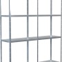 Schulte Steckregal Set, verzinkt, 180x140x35cm, mit 8 Böden. Ideal für Keller, Garage oder Werkstatt.