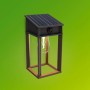 Schwarze Philips Solar-Wandleuchte Geri UltraEffizient mit Bewegungsmelder und klarem Leuchtmittel.