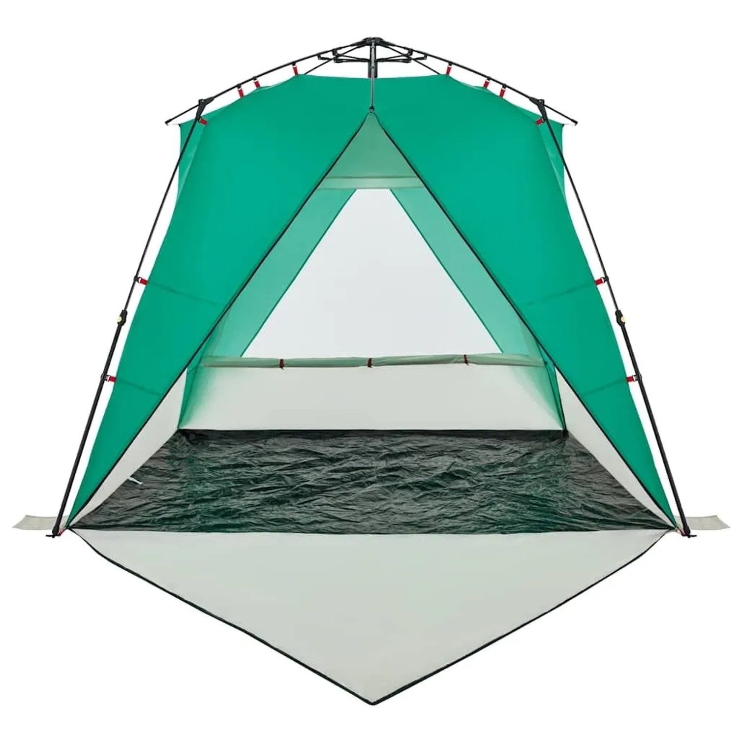 vidaXL Strandzelt 4 Personen Seegrün Quick Release Wasserdicht 4005306_9