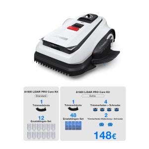 ECOVACS GOAT A1600 Mähroboter mit Zubehör-Set für bis zu 400 m².