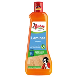 Poliboy Laminat Reiniger, 500ml Flasche für Laminat-, Kork- und Linoleumböden. Reinigt und pflegt.