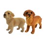 Sunny Garden Deko-Figur: Zwei stehende Hundebabys, ca. 20 cm hoch.