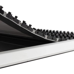 Floordirekt Fußmatte Spectral Aluminium Türmatte Bürste 54 x 83 cm