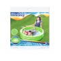 Bestway Planschbecken Ø 122 cm, grünes Becken mit Kindern im Garten.