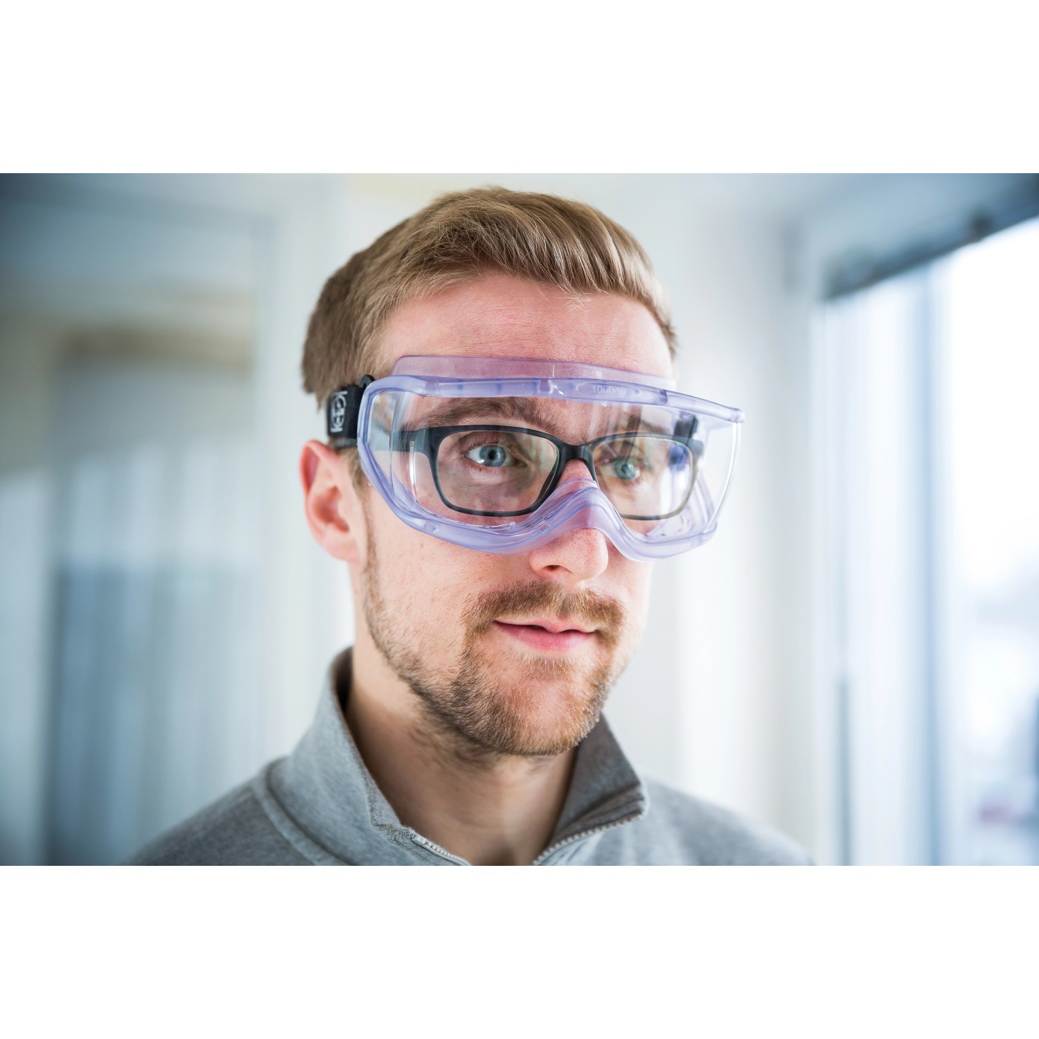 LUX Schutzbrille mit Band Transparent