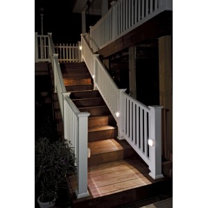 Mr. Beams LED-Nachtlicht MB720, weiße Treppenbeleuchtung mit Bewegungsmelder.