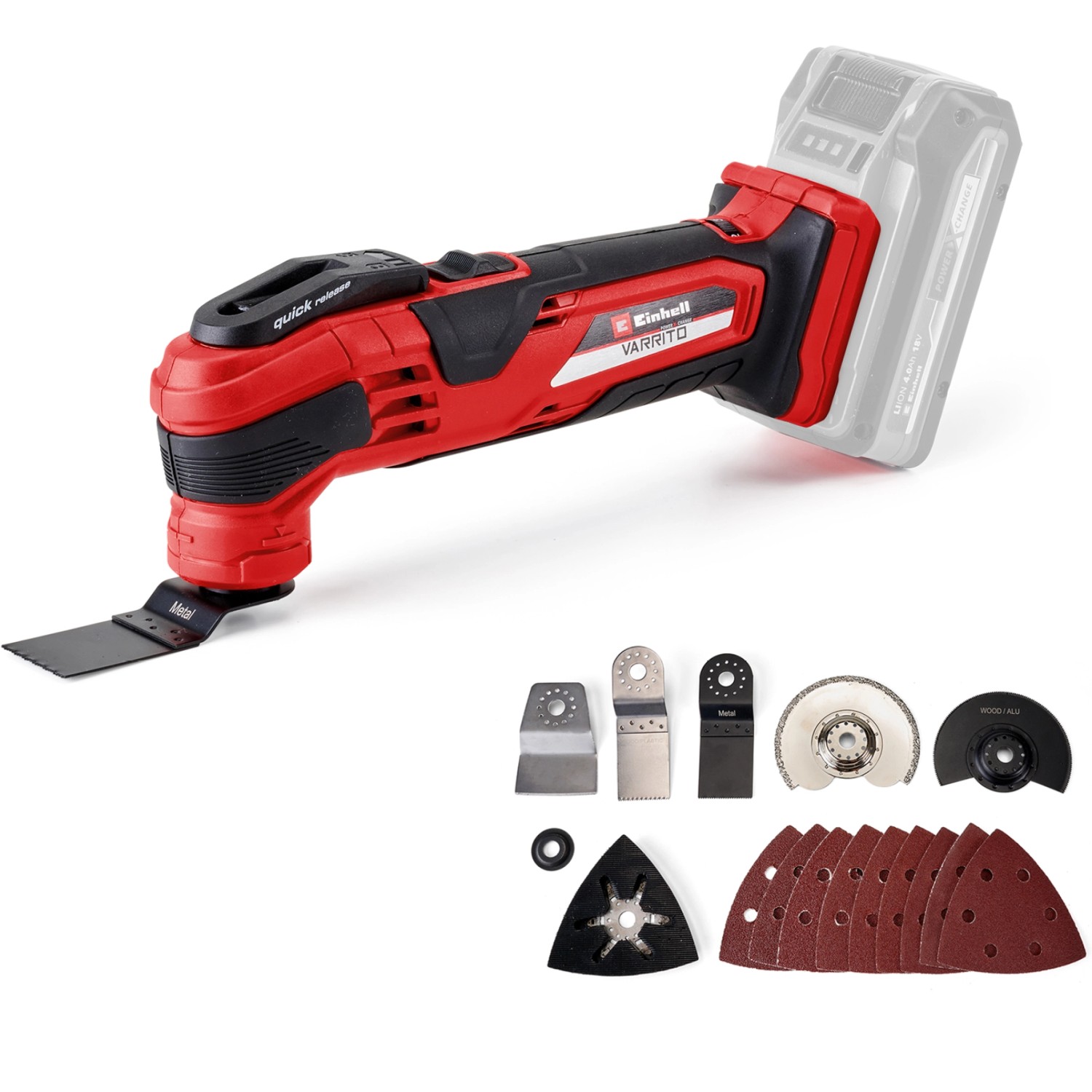 Einhell Power X-Change Akku-Multifunktionswerkzeug Varrito Solo inkl. Zubehör