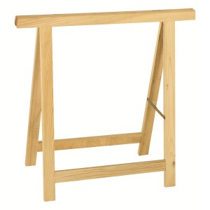 Klappbarer Arbeitsbock aus Fichte, 80x80 cm, ideal für Heimwerker.