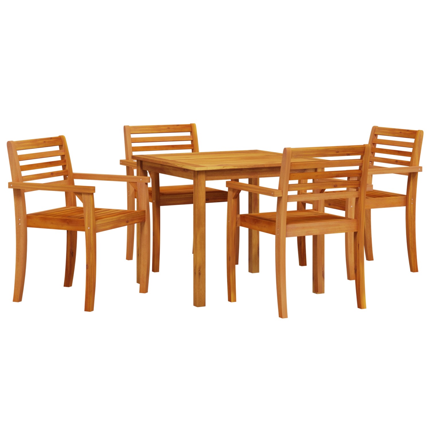 vidaXL 5-tlg Garten-Essgruppe Massivholz Akazie 3375670 günstig online kaufen