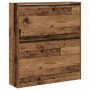 vidaXL Schuhschrank mit Tür Altholz 80 x 21 x 87,5 cm Holzwerkstoff 862214