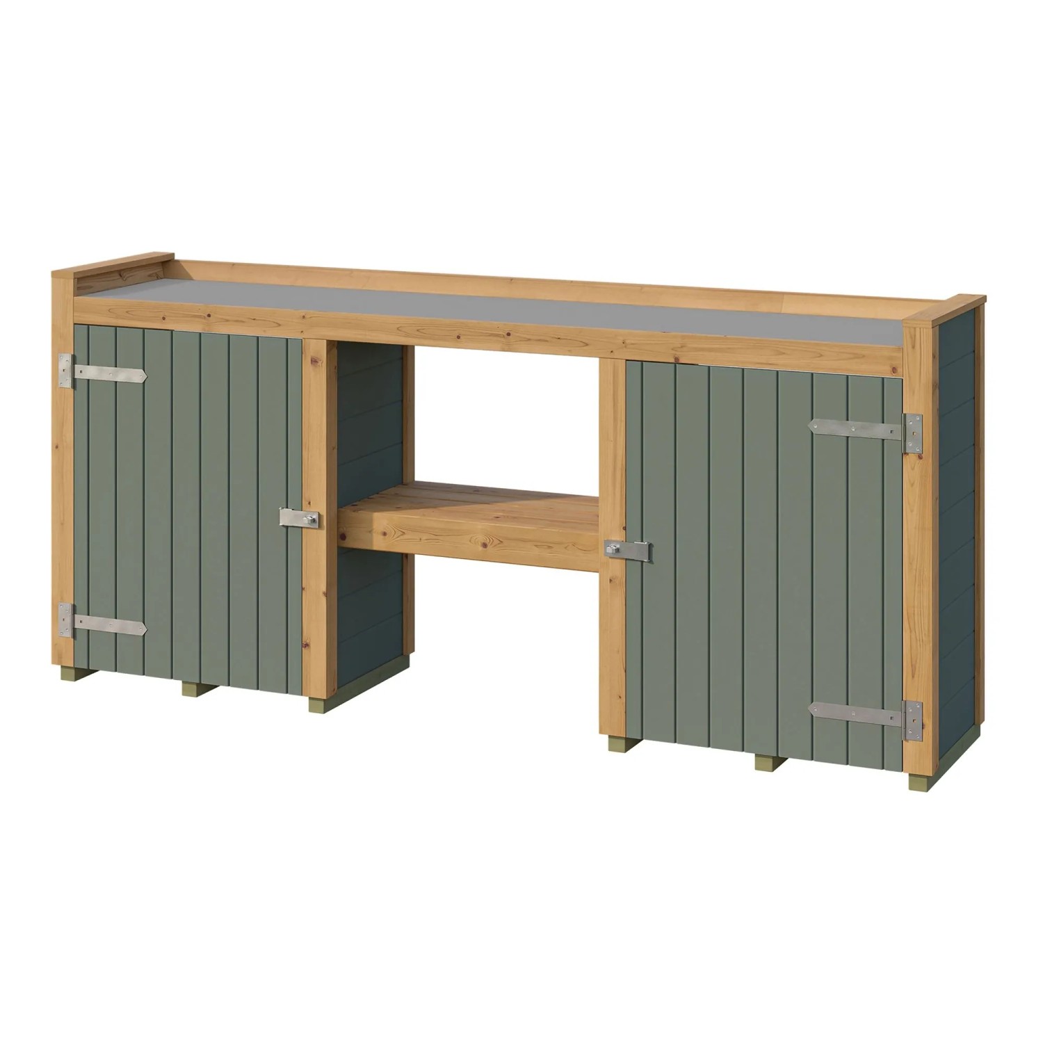 Weka Pflanztisch Killarney 300 cm Grau-Grün/Eiche