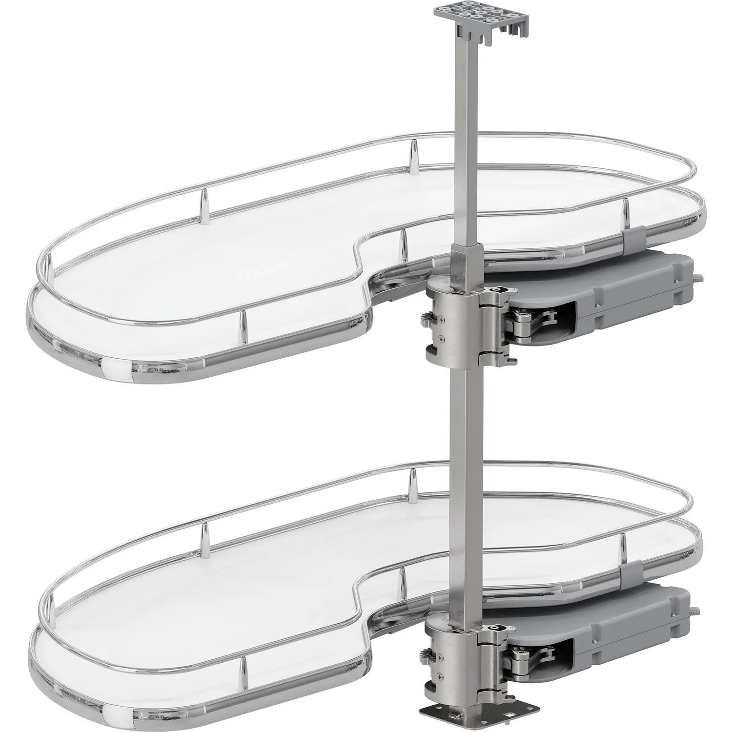 Vauth-Sagel Eckschrankauszug Cornerstone Maxx Planero Korpusbreite 900 mm Links Weiß Chrom