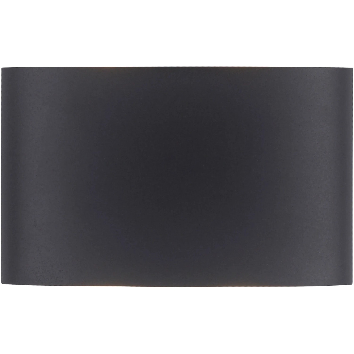 Anthrazitfarbene LED-Wandleuchte Carlo, 2-flammig, 13x8 cm, für indirekte Beleuchtung.