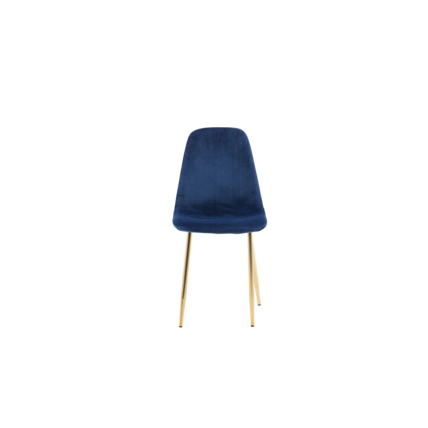 ebuy24 Polar Esszimmerstuhl Velour Blau Messing Dekor günstig online kaufen