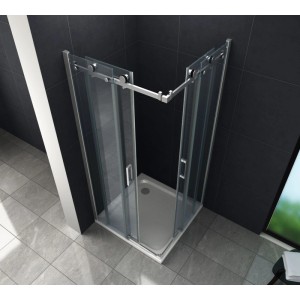 Glasdeals Duschkabine 8 mm Glas Dusche TELA 90 x 75 x 195 cm 3171