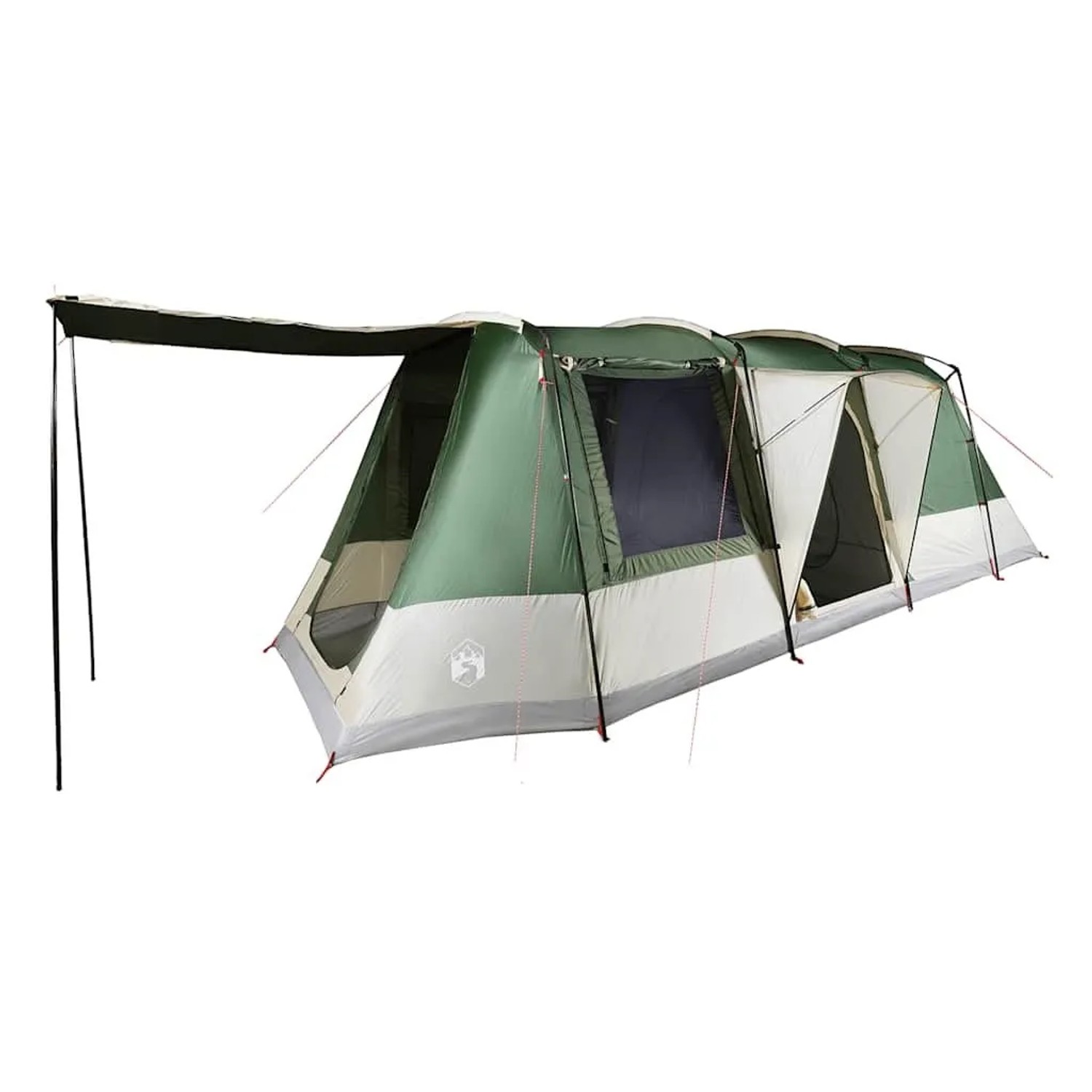 Furnicato Campingzelt Tunnelzelt Grün 580 X 320 X 205 Cm
