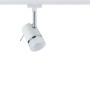 Paulmann URail Spot Pipe, weiß/chrom, für Schienensysteme, ohne Leuchtmittel.