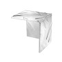 Eckschutz aus Aluminium, natur, mit Riffel-Prägung, 29,5x29,5mm.