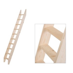 Treppen Intercon Bautreppe Raumspartreppe Fichte Massiv Stabile Holzleiter Bzw. Holztreppe Mit 10 cm Tiefen Stufen Bis Max. 275 cm Höhe