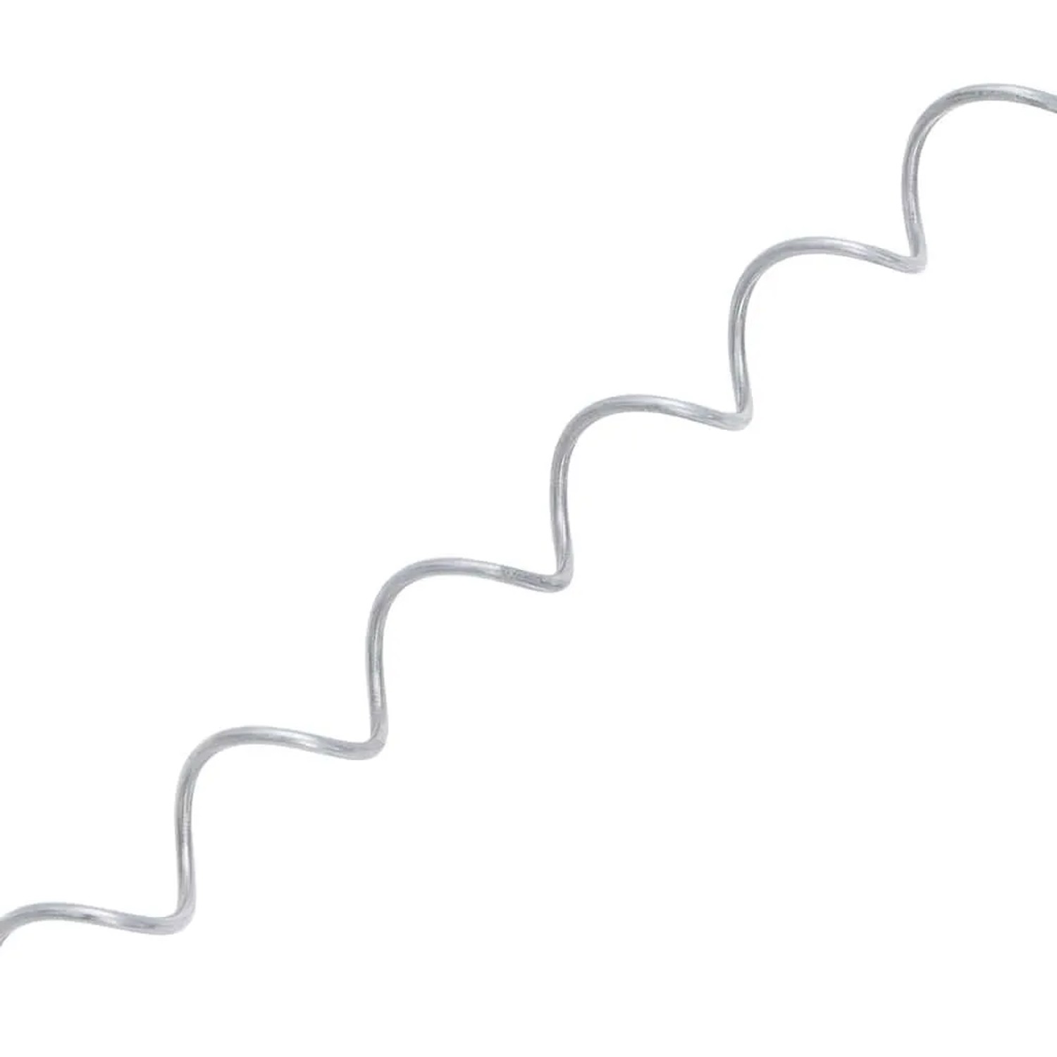 24 Gabionen-Spiralen aus verzinktem Stahl, 100 cm lang, für Zaunbau und Sichtschutz.