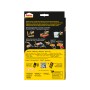 Verpackung der Pattex Heißklebepistole Hotmelt Supermatic mit Anwendungsbeispielen.
