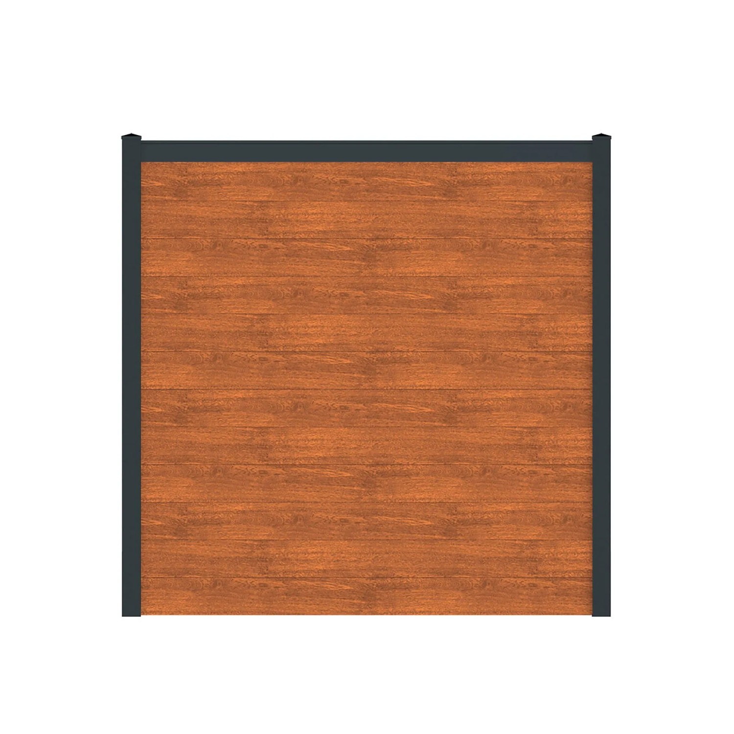 Vidual Sichtschutzzaun Snap 140 zum Aufdübeln 1,8 m x 10,68 m Light Oak