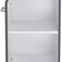 Optifit Unterschrank Ingvar420, 40 cm breit, anthrazit matt, mit Schublade und offenem Fach.