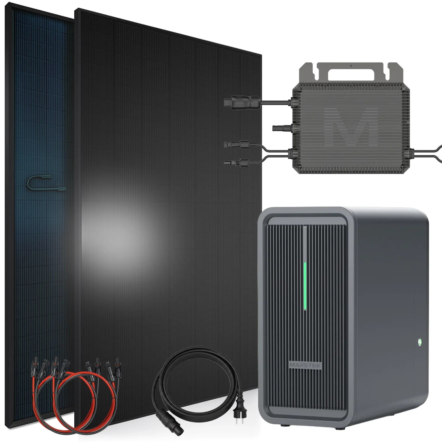 Thumbnail - SUNNIVA Balkonkraftwerk 920W mit Marstek B2500-D 2,24kWh Solarspeicher Wechselrichter inkl.5m Kabel 2x 460W Solarmodule ...