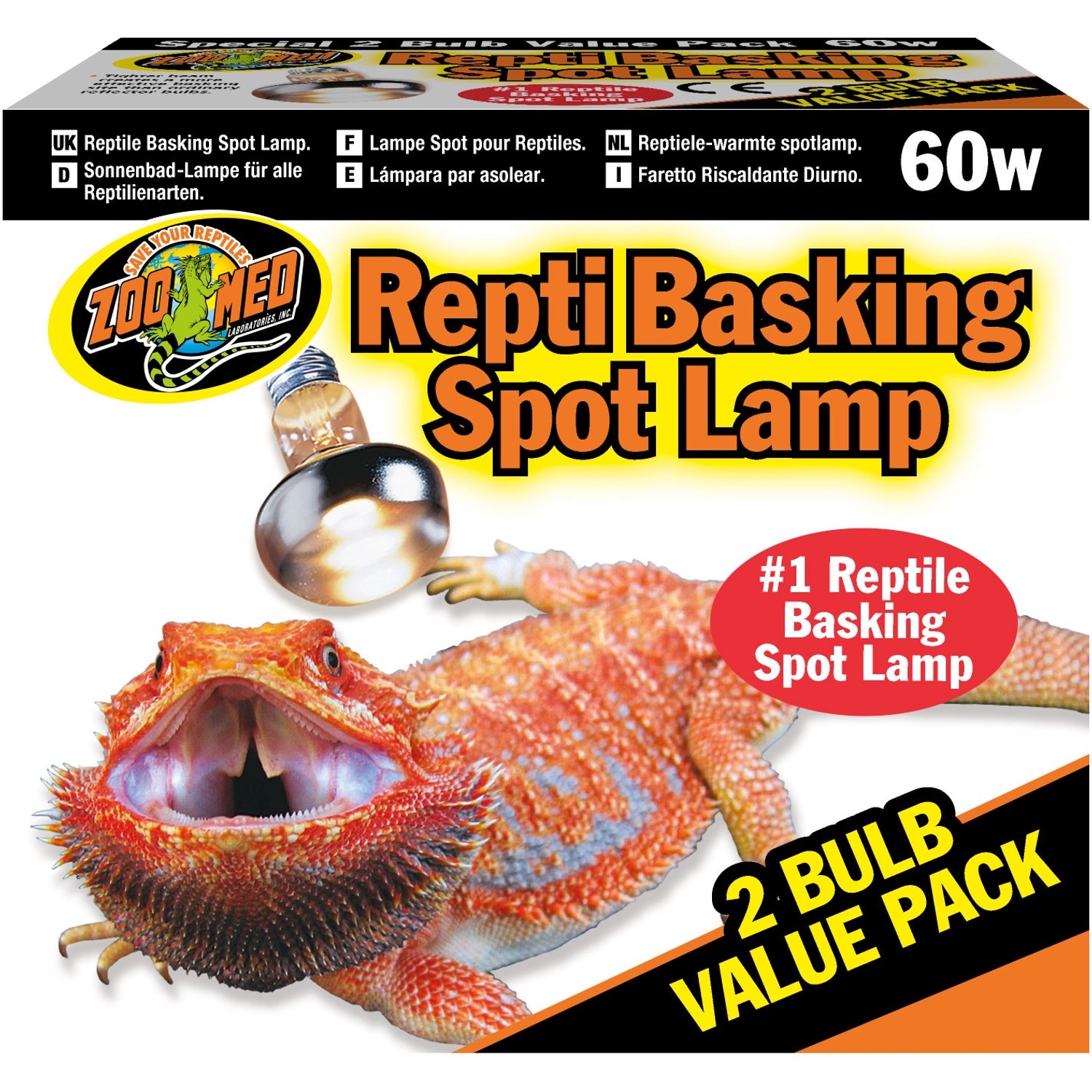 ZooMed Terraristik Spot-Strahler Repti Basking Sparpack 2 x 60 W günstig online kaufen