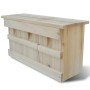 VidaXL Spatzen-Nistkasten aus Holz, 44x15,5x21,5 cm, mit drei Kammern für Spatzenfamilien.