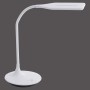 Weiße Just Light Tischleuchte Rafael, höhenverstellbar (30-67cm), mit Touchdimmer.