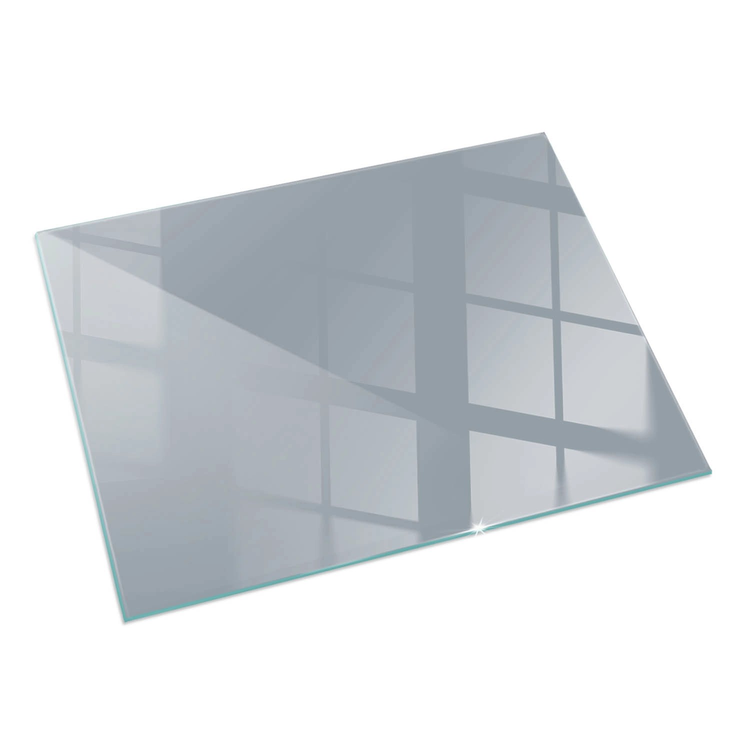 Tulup Glasplatte für Kamin Grau Bodenplatte Glas für Ofen Rechteck 60x40 cm günstig online kaufen