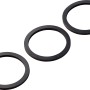 3er Set Siphondichtungen, Ø 45/55 mm, aus Gummi zur Abdichtung von Siphonverbindungen.