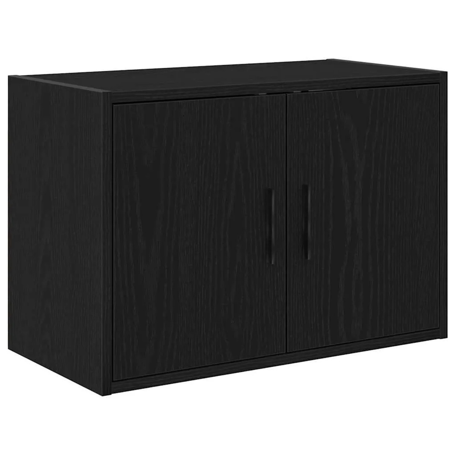 vidaXL Garagen-Wandschrank Schwarz Holzwerkstoff 860645