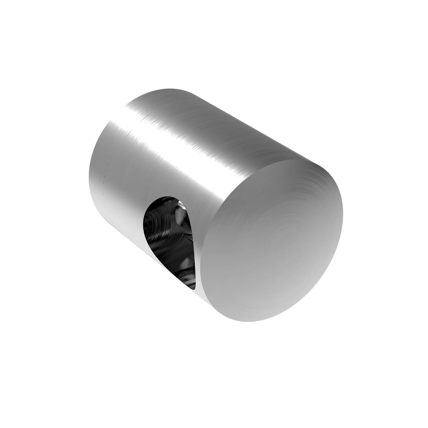FeNau Querstabhalter V4A Für Ø 12 mm Flachanschluss Geschliffen