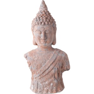 Antike Buddha Figur aus Polystone für die Gartendekoration, 51cm hoch.