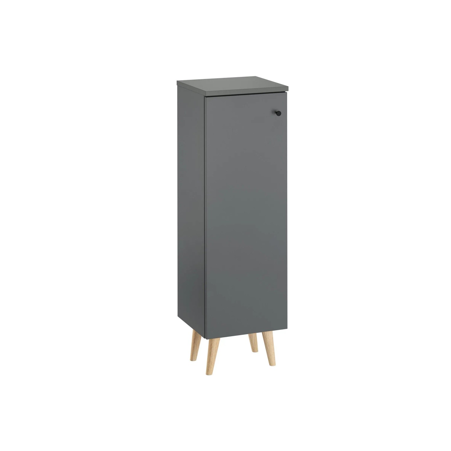 Erst-Holz Badschrank Grau Wandmontage Schrank mit Füße