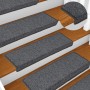 VidaXL Stufenmatten, 15er Set, grau-schwarz, für sicheren Halt und Schutz der Treppe.