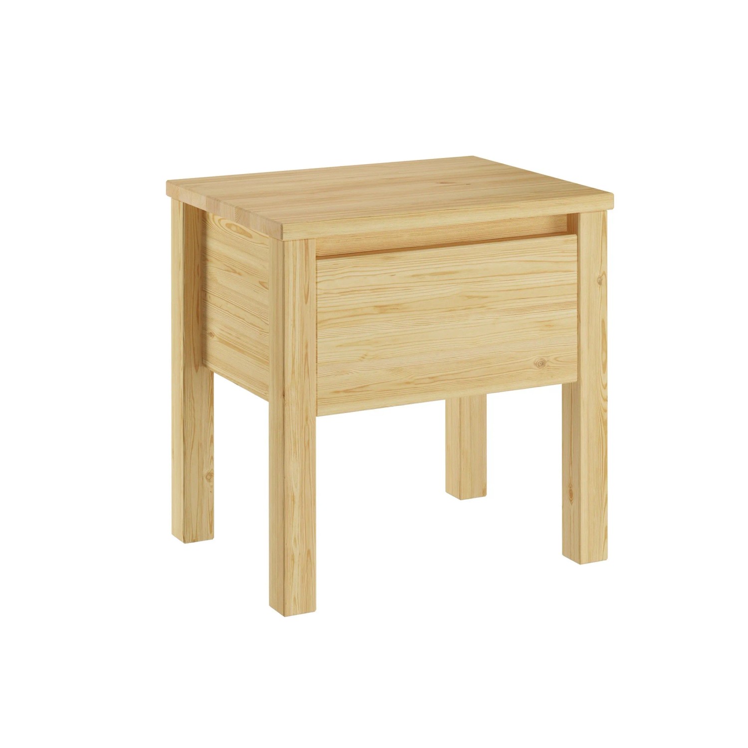 Erst-Holz Nachttisch Kiefer Massiv Bettkommode Nachtschrank mit Schublade